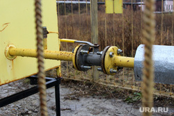 Газ в Путейском городке Курган, газовый вентиль