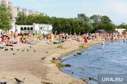 «Путинский» пляж на озере Смолино. Челябинск, лето, жара, отдых на воде, летний отдых, пляж, озеро смолино