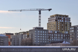 Город. Курган, строительный кран, новострой, ипотека, стройка, многоквартирный дом