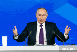 Семнадцатая ежегодная пресс-конференция президента РФ. Москва, портрет, путин владимир