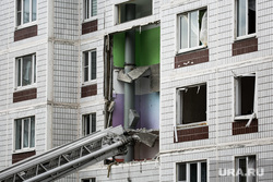 Последствия взрыва газа в доме 9А на улице 28 июня в  Ногинске. Москва, газ, последствия, взрыв, обрушение дома, разрушения, спасательная операция, хлопок газа