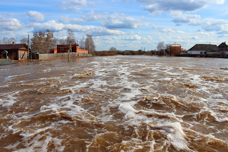 Из-за паводка в Кудымкаре могут ввести режим ЧС