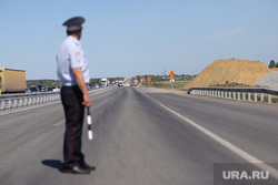 Обрушение надземного перехода на трассе Челябинск -Курган. Курган, полиция, гибдд, дпс, перекрытие движения, трасса челябинск курган