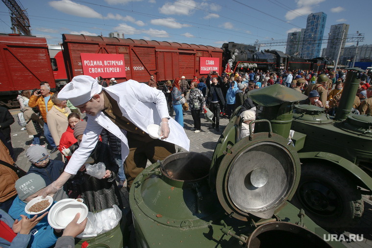 Ретропоезд Эшелон Победы. Екатеринбург