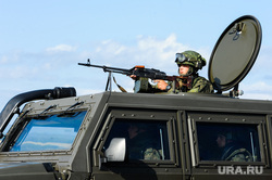 Антитеррористические учения «Мирная миссия - 2018». Челябинск, армия, пулемет, оружие, вооружение, война