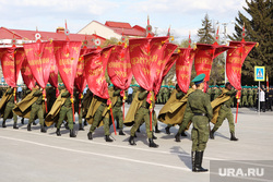 Репетиция парада. Курган, площадь ленина, парад победы, 9 мая, парад