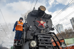 The work of the steam locomotive LV 0123. Perm, steam locomotive, railway, perm 1, LV 0123, sorting perm, retro train
