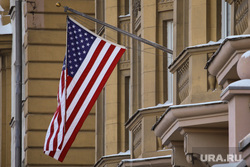 Виды, здания, министерства. Москва, сша, флаг сша, посольство сша, флаг америки