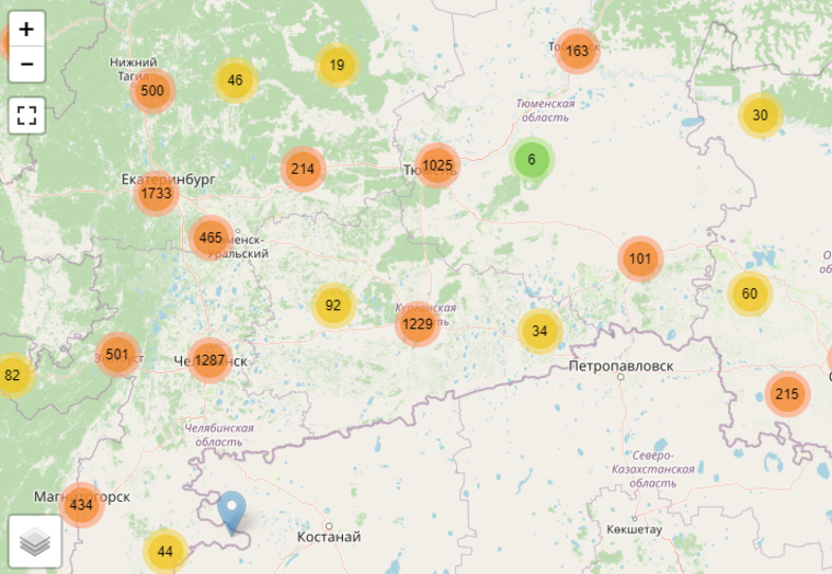 Карта данных клиентов «Яндекс.Еды» и Wildberries