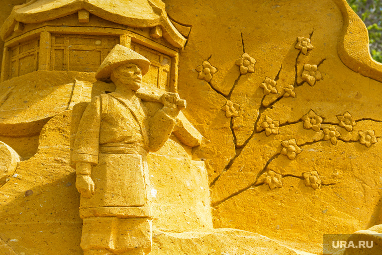 Скульптуры из песка. Челябинск
