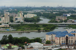 Виды Челябинска, река миасс, город челябинск, вид на будущий конгресс-холл к шос