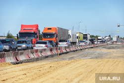 Обрушение надземного перехода на трассе Челябинск -Курган. Курган, ремонт дороги, пробка автомобильная