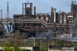 Мариуполь в период вывода гражданских лиц с завода Азовсталь. ДНР/Украина, металлургический комбинат азовсталь, завод азовсталь