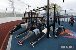Press tour of RCC and Karabash. Chelyabinsk region, push-ups, physical education, rmk, shelf
