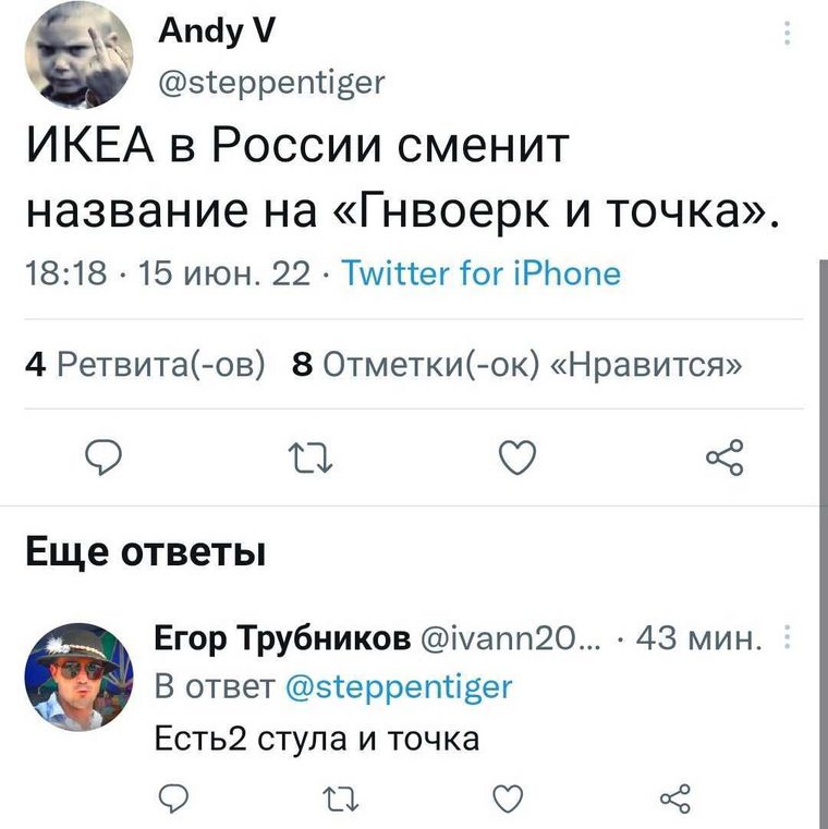Россияне уже начали придумывать названия для новой «Икеи»