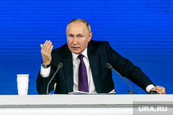 Семнадцатая ежегодная пресс-конференция президента РФ. Москва, портрет, путин владимир