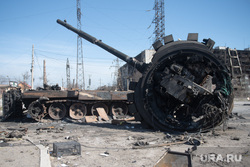 The situation in Mariupol after the liberation of the city district from the Armed Forces of Ukraine.  Ukraine, consequences, ukraine, mariupol, war, tank, destruction, shelling, broken equipment, SVO, special military operation