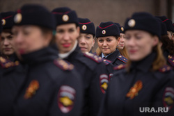 Генеральная репетиция парада Победы. Сургут, полиция, девушка в форме, репетиция парада