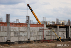 Строительство школы в Заозерном. Курган, строительная площадка, строительство школы, стройка, заозерный