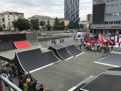 Возле КРК «Уралец» появился скейт-парк площадью 1,5 тысячи квадратных метров