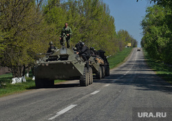 Украина. Славянск. 26.04.2014, бтр, военная техника