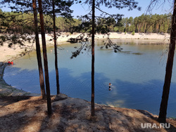 Закрытие пляжа Голубые озера. Курган , лето, голубые озера, плавание, отдых, отпуск, купание