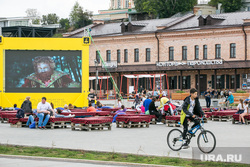 День города. Тюмень, кинотеатр, контора пароходства, уличный кинотеатр