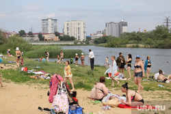 Пляж "Бабьи пески". Курган , пляж бабьи пески, река тобол