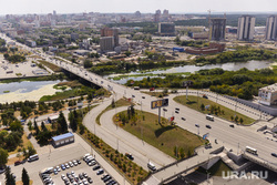 Виды Челябинска, город челябинск, виадук свердловский проспект ул братьев кашириных, вид сверху