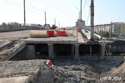 Некрасовский мост. Курган, ремонт моста, ремонтные работы, рабочие в касках, некрасовский мост, мост некрасова
