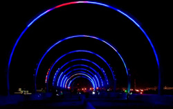 Жители Нижнего Тагила оценили новую подсветку моста через пруд