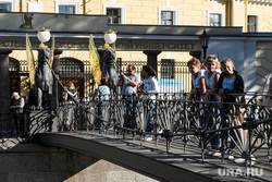 Виды Санкт-Петербурга. Санкт-Петербург, банковский мост, город санкт-петербург