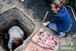 Археологические раскопки в заречной части города. Тюмень, археологические раскопки, археология, раскопки