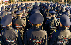 Репетиция торжественного построения войск Челябинского гарнизона. Челябинск, фуражка, полиция, репетиция парада