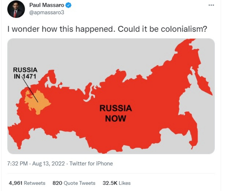 Пол Массаро обвинил Россию в колонизации территорий