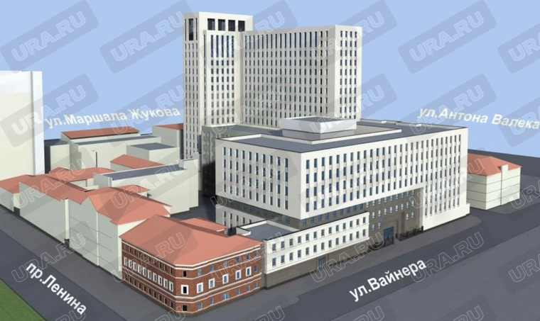 План здания ФСБ в Екатеринбурге