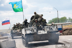 Колонна военной техники в районе Запорожской области. Запорожская область, вдв, военные, сво