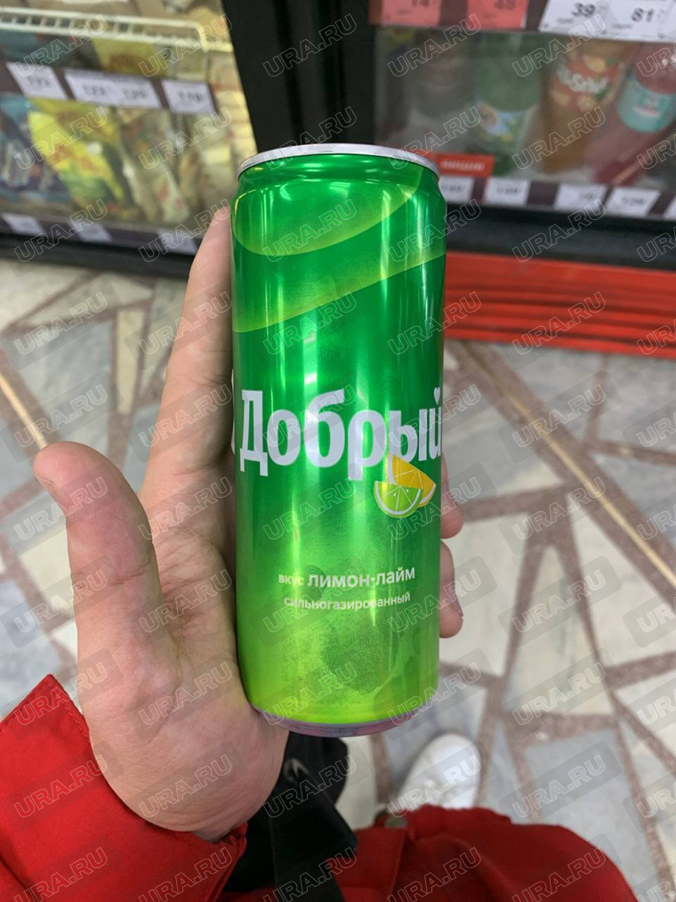 Баночка газировки «Добрый» напоминает Sprite