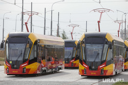 Запуск движения по трамвайной ветке из Екатеринбурга в Верхнюю Пышму. Екатеринбург, трамвай, вагон трамвая