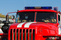 Учения на очистных сооружениях. Магнитогорск, мчс, пожарный автомобиль, защитные маски