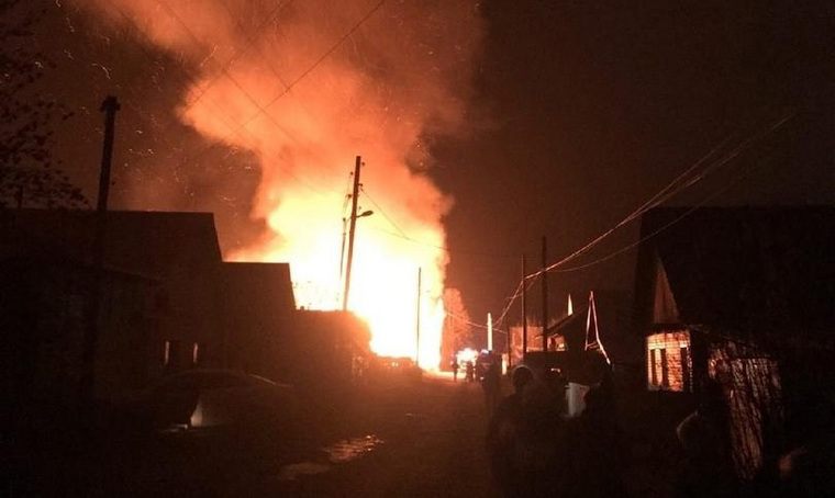 Пожар в частном доме