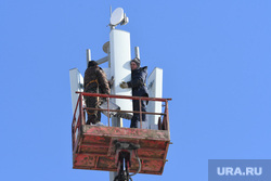 Установка вышки сотовой связи 5G на Уралмаше. Екатеринбург