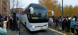 Первый автобус с мобилизованными из ХМАО отправился из Ханты-Мансийска