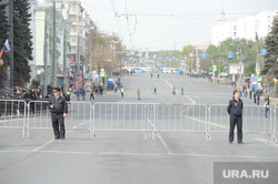 Возложение цветов 9 мая. Челябинск, полиция, перекрытие улиц