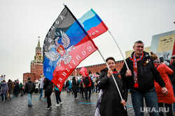Бессмертный полк. Москва, флаг днр, бессмертный полк, кремль, 9 мая, красная площадь, москва