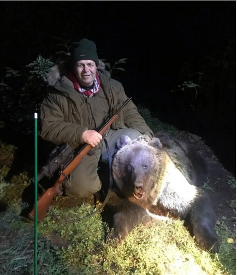 Охотник со специальным разрешением добыл медведя