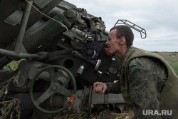 Работа артиллерии. Донбасс, армия, артиллерия, пушка