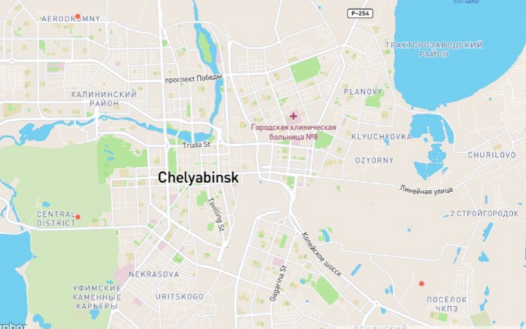 Согласно опубликованной карте, американцы планируют в случае ядерной войны ударить по трем точкам Челябинска