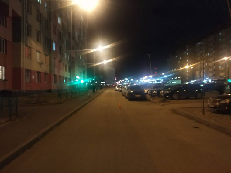 Место ДТП в Ноябрьске по ул. Советская