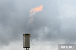 Открытие биогазовой котельной на Северной аэрационной станции. Екатеринбург, газовый факел